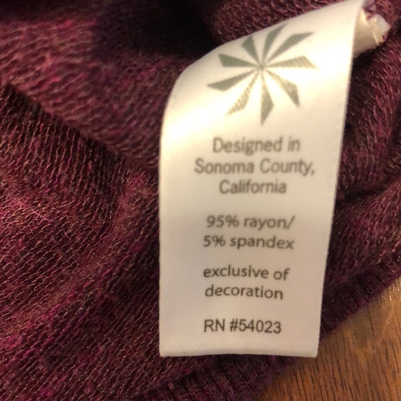 ATHLETA hooded wrap magenta/plum top small - Picture 7 of 9